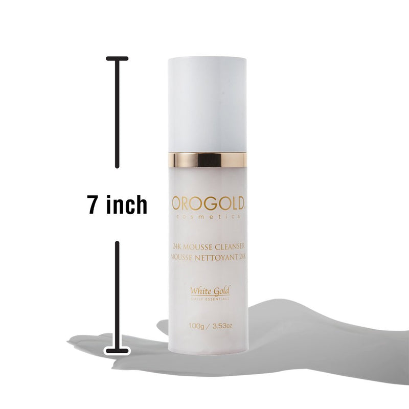 White Gold 24K Anti Aging Facial Cleanser from OROGOLD Cosmetics 100 g. / 3.53 oz.