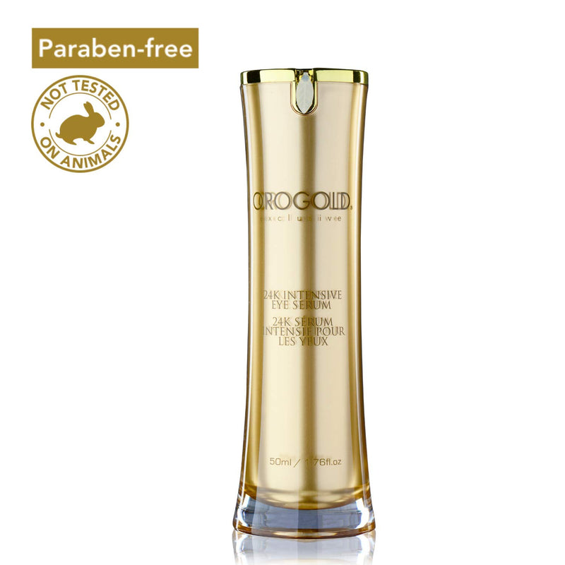 OROGOLD 24K Intensive Eye Serum for Wrinkles Puffiness - Anti Aging Serum For Youthful Looking Skin - Under Eye Skin Softening Serum - 50 