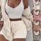 Buy Best High Quality Plush Hooded Cardigan Set Online