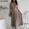 Elegant V-neck Soft Dress