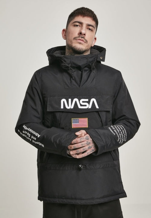 NASA Black Windbreaker | Jackets & Coats