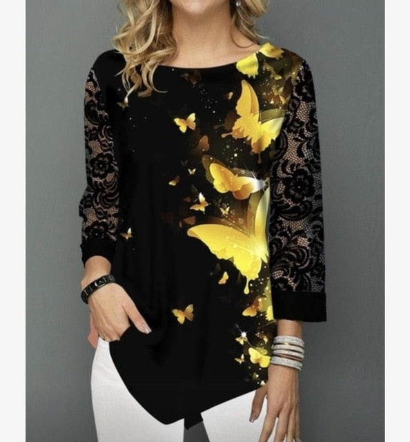 Casual Print Blouse