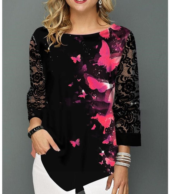 Casual Print Blouse