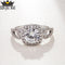 White Crystal 925 Silver Ring by Ganz Health