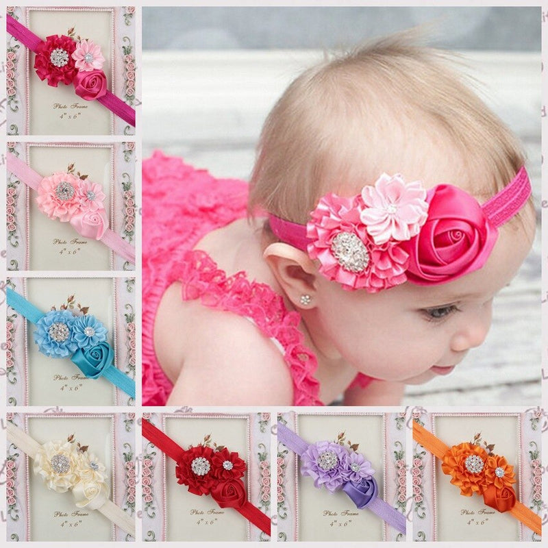 “Roses and Diamonds” Baby Headband