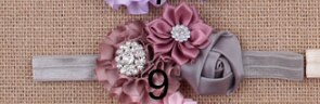 “Roses and Diamonds” Baby Headband