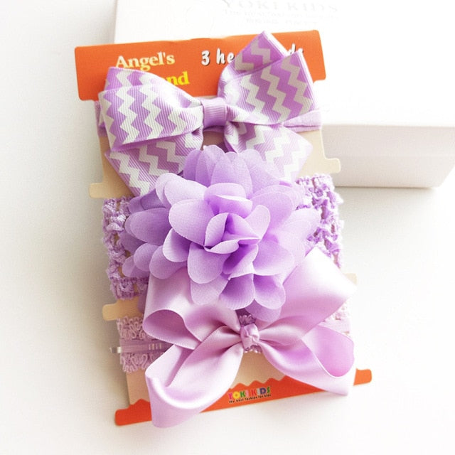 Cotton Baby Headband with Bow