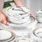 Gold Marble Ceramic Tableware Set