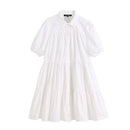 Buy Best Women Sweet Fashion Ruffled White Mini Dress Online