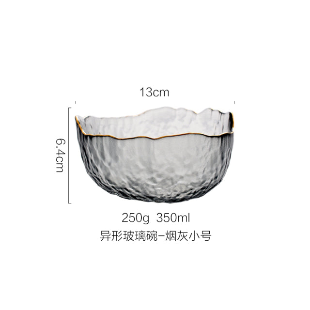 Japanese Iceberg Glass Bowl