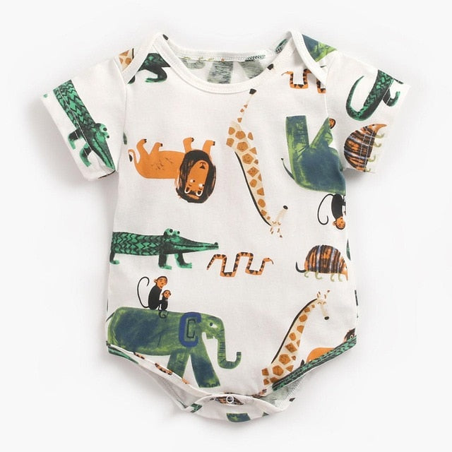 “Adorable Animals” Baby Bodysuit