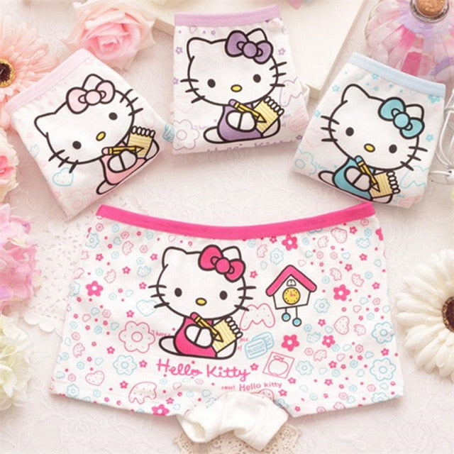 Girl’s Cotton Underwear for Children (4-Packs)