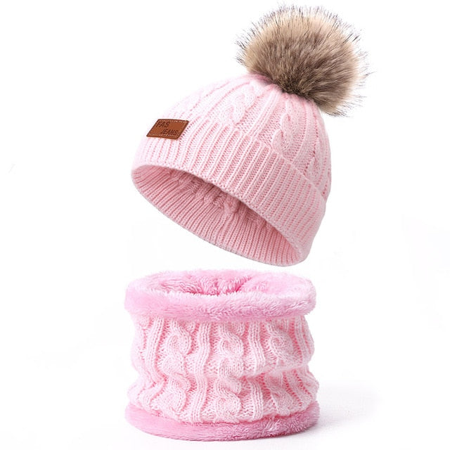 Ultra-Soft Kids Hat and Scarf Set