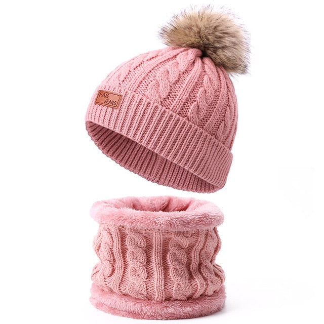 Ultra-Soft Kids Hat and Scarf Set