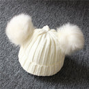 “Double Poof” Wool Knitted Hat