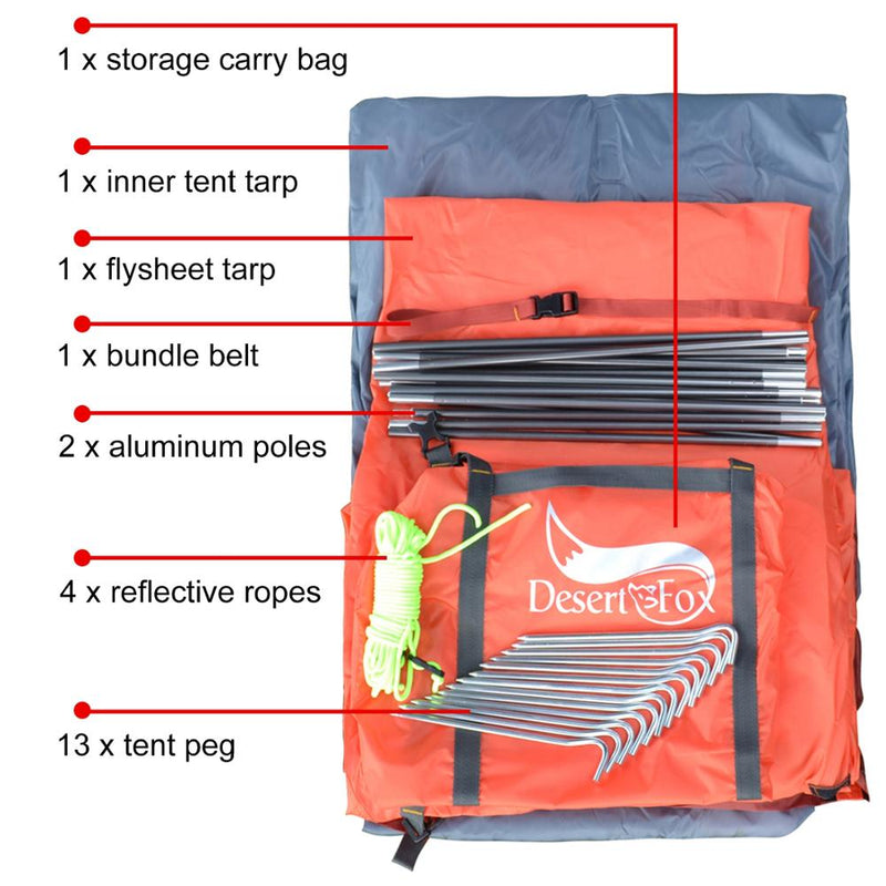 Double Layer Waterproof Portable Travel Tent