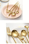 Mirror Gold Cutlery Set