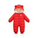 Teddy Bear Hooded Kids Snowsuit