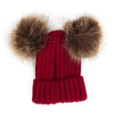 “Double Poof” Wool Knitted Hat