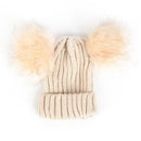 “Double Poof” Wool Knitted Hat