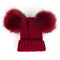 “Double Poof” Wool Knitted Hat