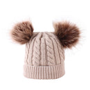 “Double Poof” Wool Knitted Hat