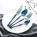 Black Gold Cutlery Set