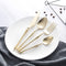 Black Gold Cutlery Set