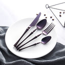 Black Gold Cutlery Set