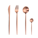 Mirror Gold Cutlery Set