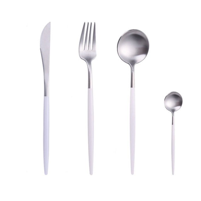 Mirror Gold Cutlery Set