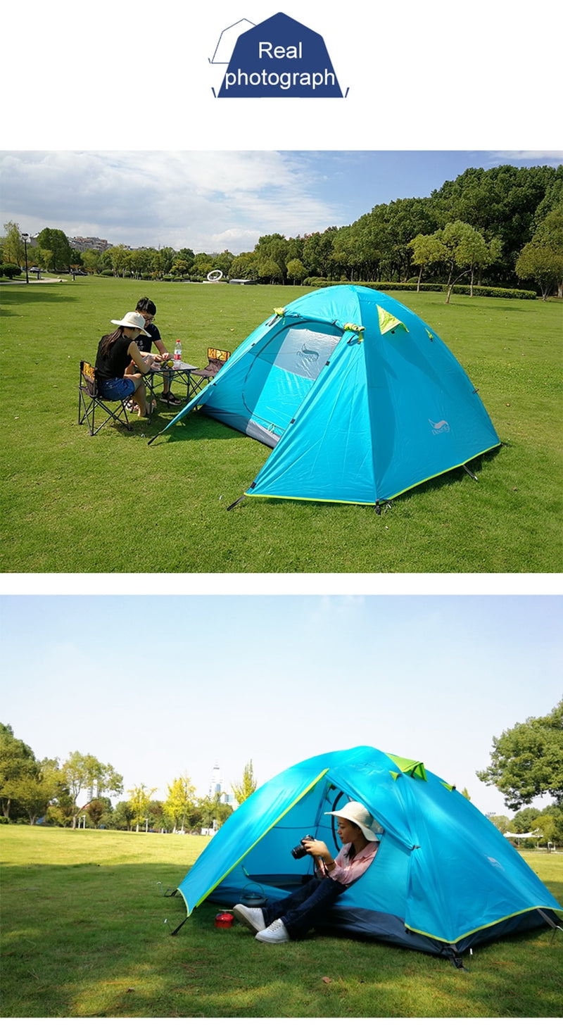 Double Layer Waterproof Portable Travel Tent