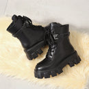 Lace Up Black Military Boots