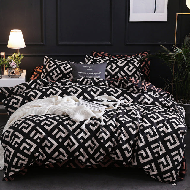 Luxury Black Bedding Set