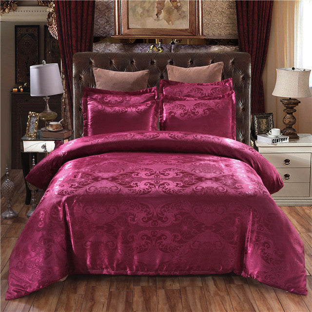 Satin Jacquard Bedding Set