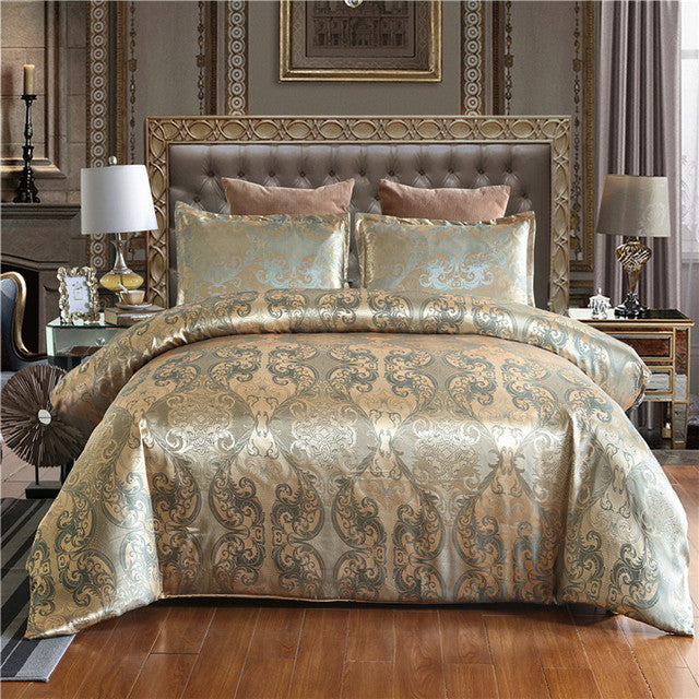 Satin Jacquard Bedding Set