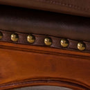 American Leather Art Carved Sofa