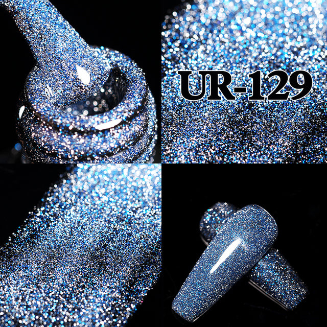 Reflective Semi Permanent Nail Art Glitter