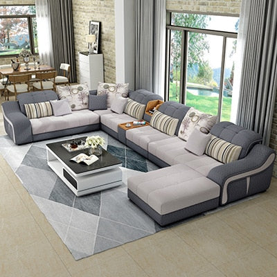 Simple Modern Washable Fabric Sofa