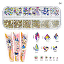 12Gird Multi Size Crystal Diamond Gems