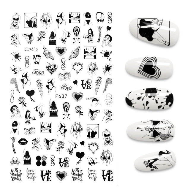 3D Nail Sticker Design