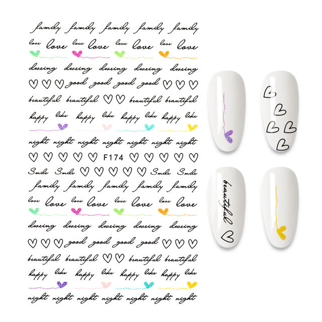 3D Nail Sticker Design