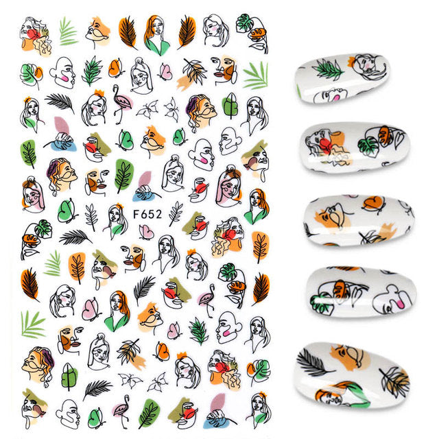 3D Nail Sticker Design