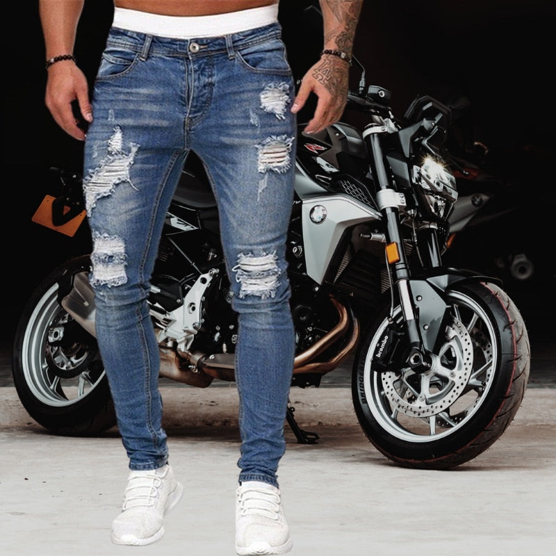 Buy Best High Quality Man Denim Ripped Jeans Online