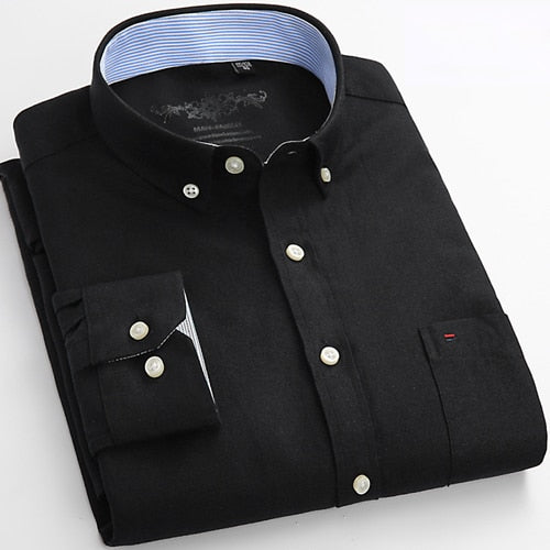 Casual Oxford Shirt Single Patch