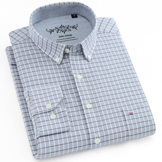 Casual Oxford Shirt Single Patch