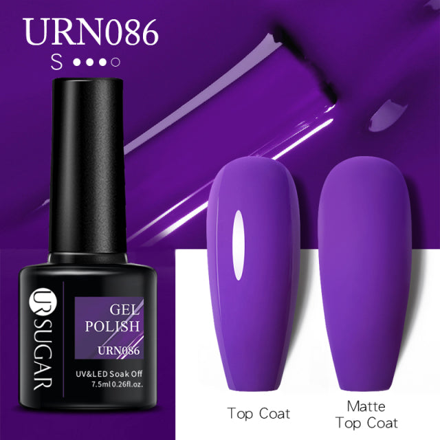 Dark Matte Purple Gel Nail Polish