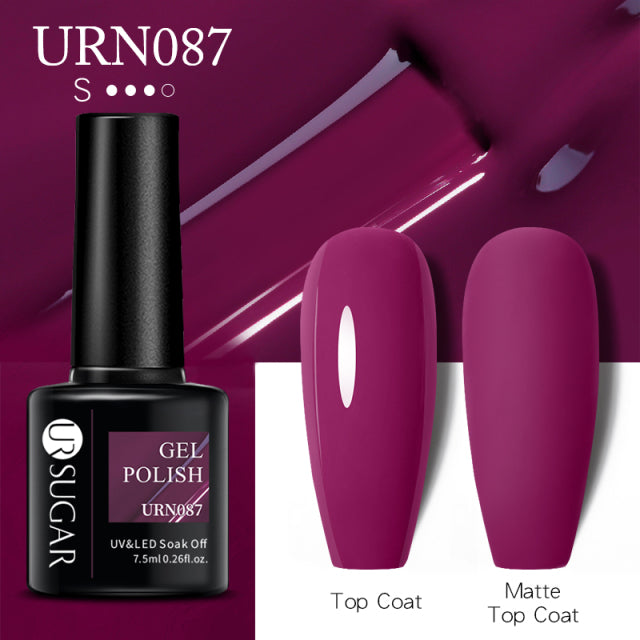 Dark Matte Purple Gel Nail Polish