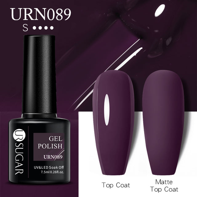 Dark Matte Purple Gel Nail Polish