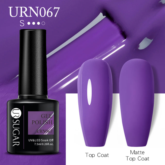Dark Matte Purple Gel Nail Polish